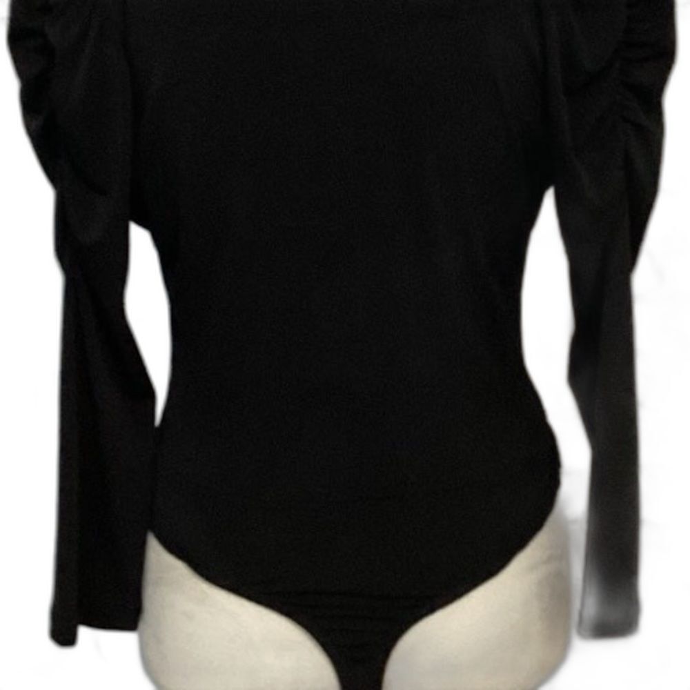 Aqua Bodysuit Top Women’s Size Small Color Black - Picture 2 of 6
